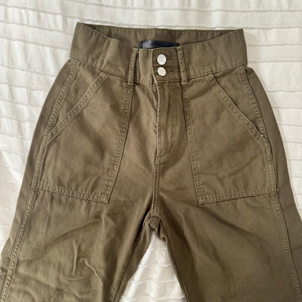Joe’s Jeans Blake High Rise Crop Pants Olive Green Women’s 25 Utility Gorpcore - Picture 4 of 16